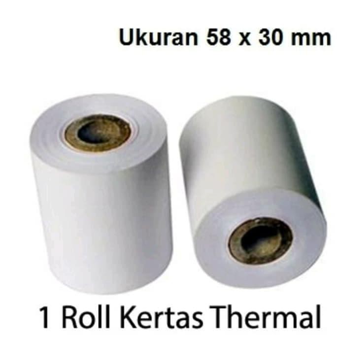 

VSC 58X30 KERTAS STRUK THERMAL PAPER - EDC /KERTAS MOBILE PRINTER KODE 1265