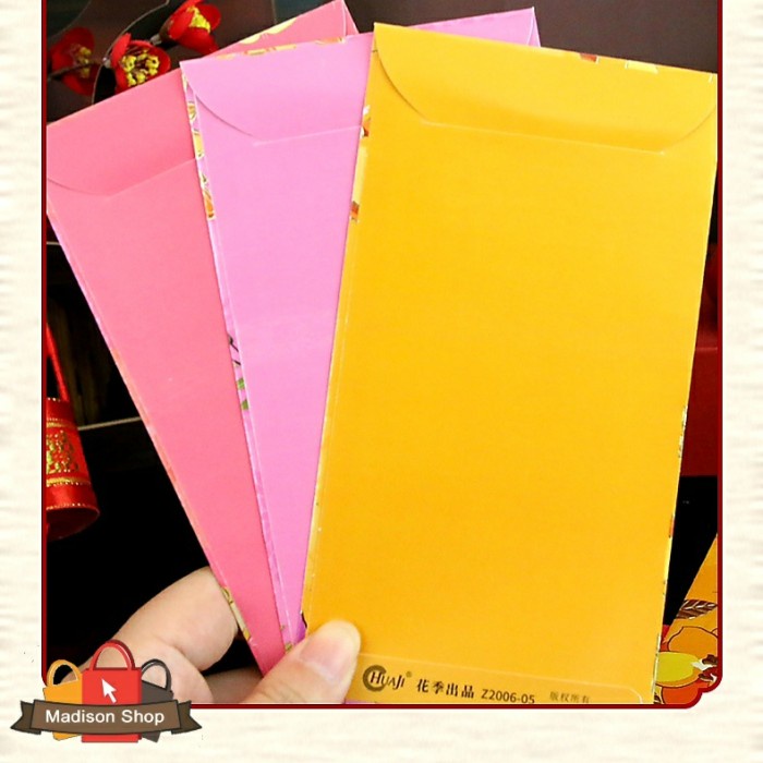 

Menyurat-Surat- Z2006 Angpao Panjang Netral Isi 6 Ampao Imlek Bunga Premium Kado Imlek -Surat-