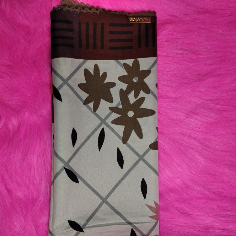 Hijab Segiempat waterproof Malaica voal motif lasercut By Wiendalove