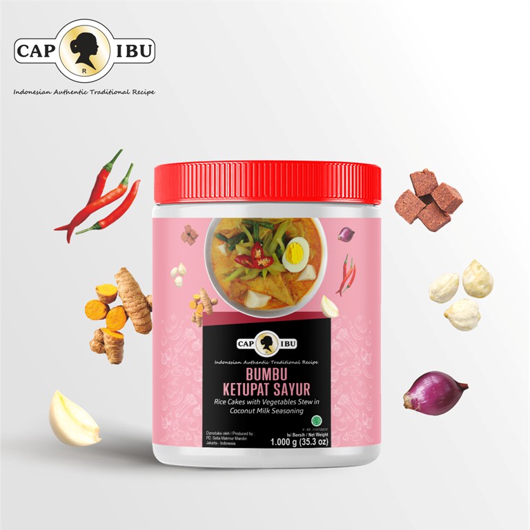 CAP IBU Bumbu Ketupat Sayur Kemasan Pot