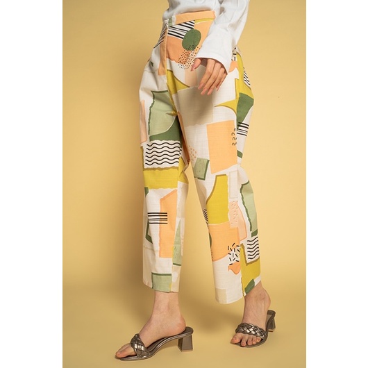 NEW COTTON INK Modest Artsy Moa Wide Leg Pants size S