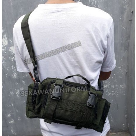 Tas Selempang Hijau Tas Samping Tactical