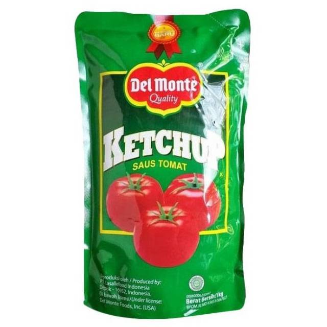 Delmonte Saus Tomat 1kg Pouch / Del Monte Saus Tomat Delmonte Pouch 1kg Kemasan Refill - Del Monte K