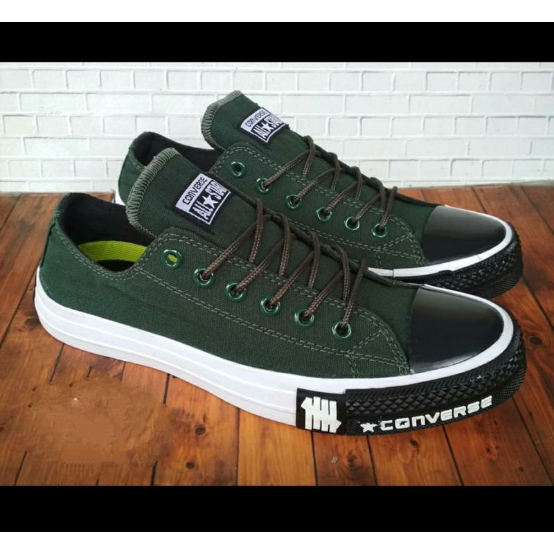 sepatu converse army hijau botol pria wanita