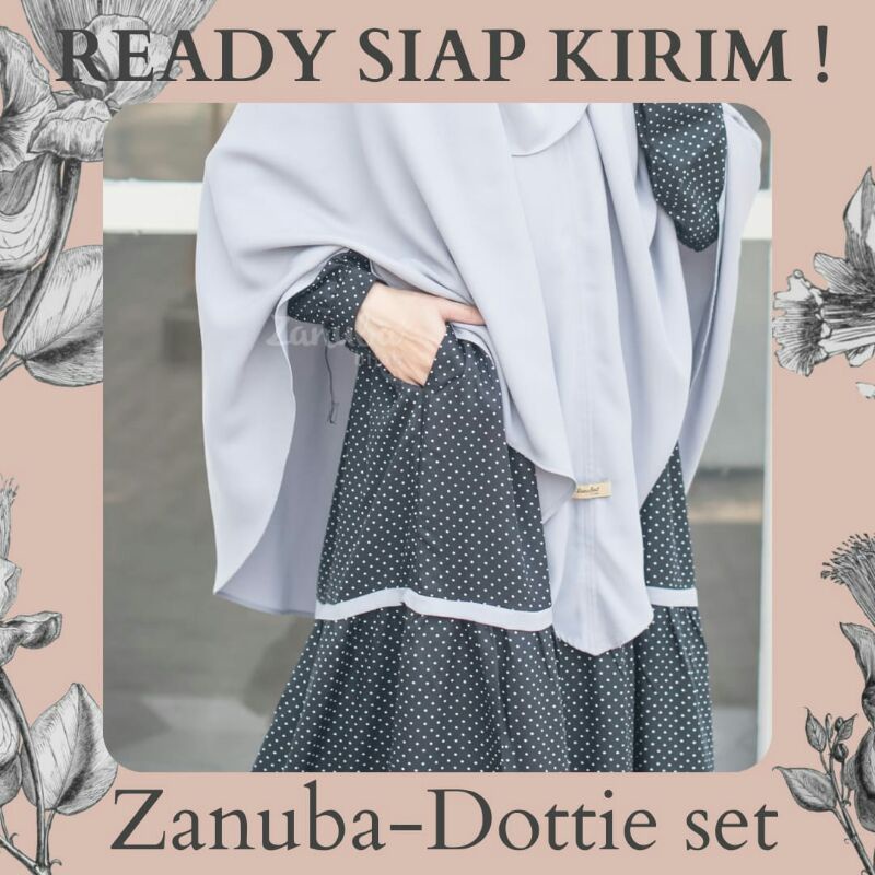 Dottie set by Zanuba Hijab | gamis polkadot