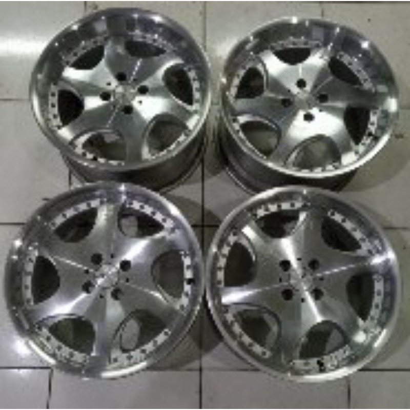 Pelek Velg mobil seken Ring 17 HSR Gangnam ring 17x7,5/8,5 pcd 4x100 ET42 untukl Jazz Swft Baleno