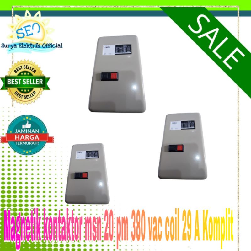 Otomatis listrik / Magnetik kontaktor msn 20 pm 380 29 A