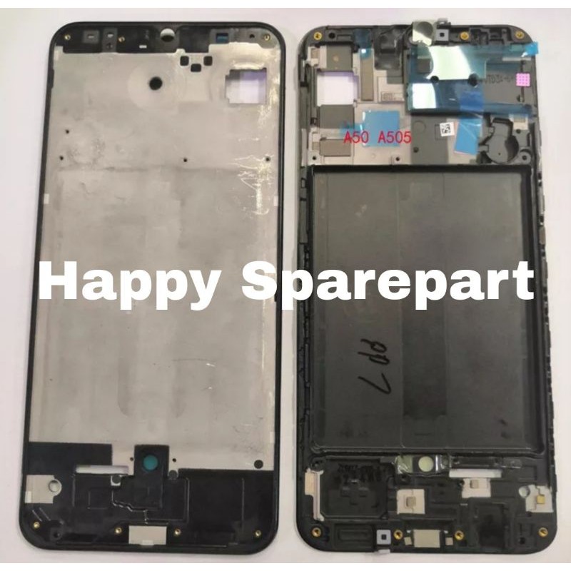 FRAME LCD BEZEL BAZEL TATAKAN LCD TULANG TENGAH SAMSUNG A50 A505 ORIGINAL