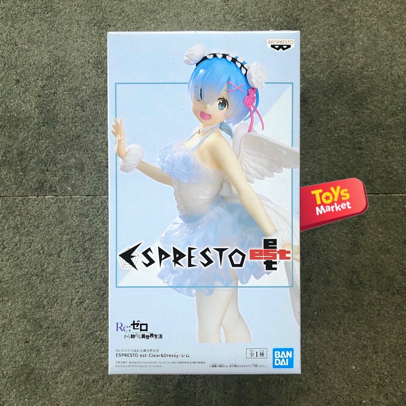 BANPRESTO ESPRESTO Clear & Dressy Action Figure Anime Re:Zero - Rem