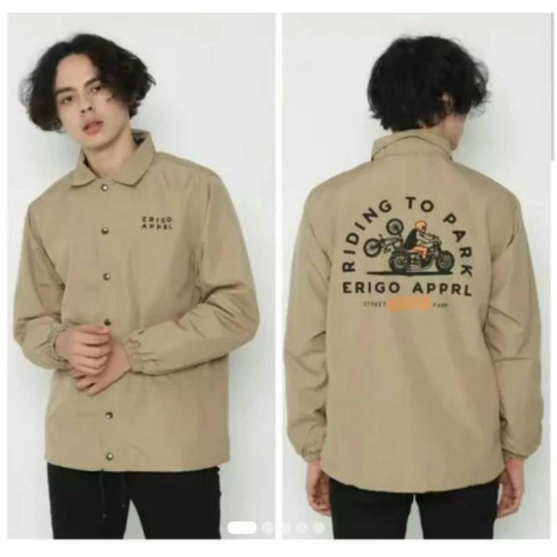JAKET COACH ERIGO APPAREL CREAM PREMIUM QUALITY