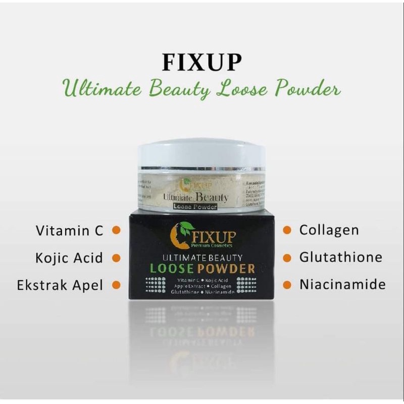 SKINCARE, BEDAK TABUR  , KECANTIKAN   , KOSMETIK WAJAH, FIX UP LOOSE POWDER OURCITRUS