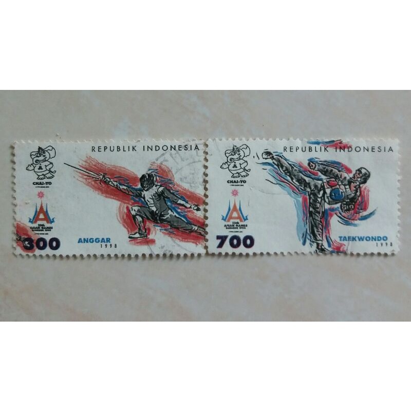 

Perangko Asian Games XIII Tahun 1998 Set 2pcs Used
