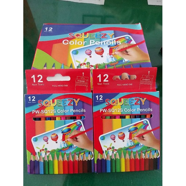 

PENSIL 12 WARNA MINI SQUEEZY PW-12SQ COLOR PENCILS / PENSIL WARNA 12 WARNA
