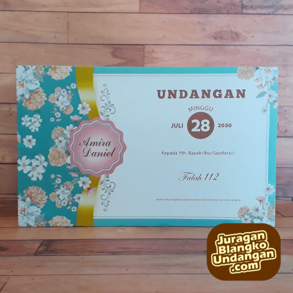 BLANGKO UNDANGAN PERNIKAHAN MURAH - FALAH 112