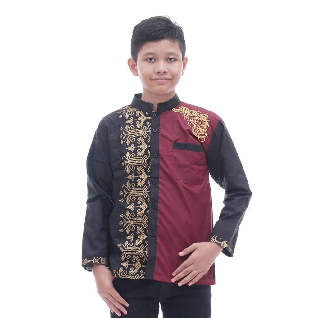 BAJU KOKO ANAK kombinasi anak remaja SD SMP//kurta anak//koko anak terbaru