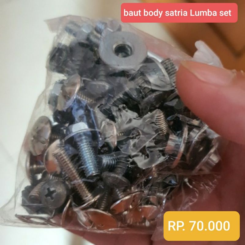baut body satria 2 tak Lumba SET