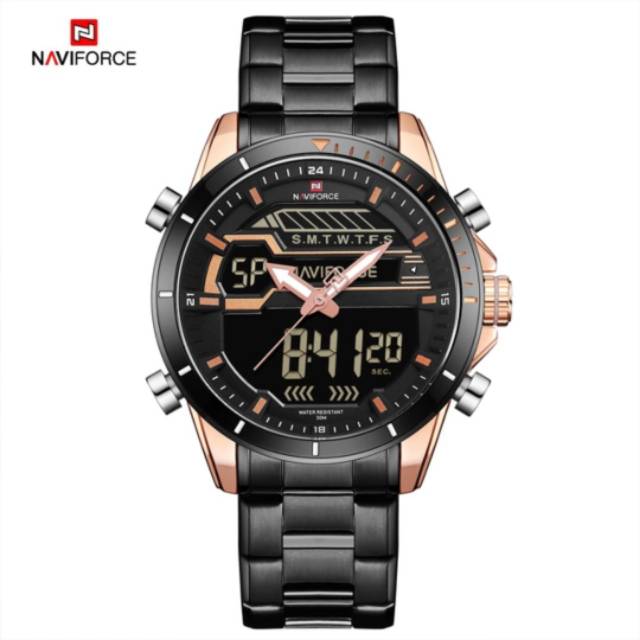 PROMO JAM TANGAN PRIA NAVIFORCE ORIGINAL NF-9133MR