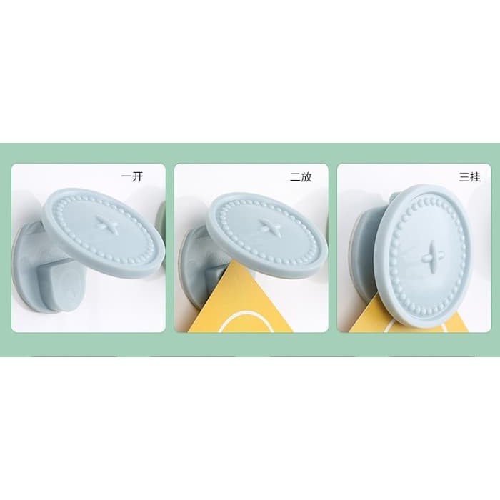 (KHUSUS HIJAU PINK) DISKON Gantungan Pengait lap tangan - HPR176BH - Merah Muda