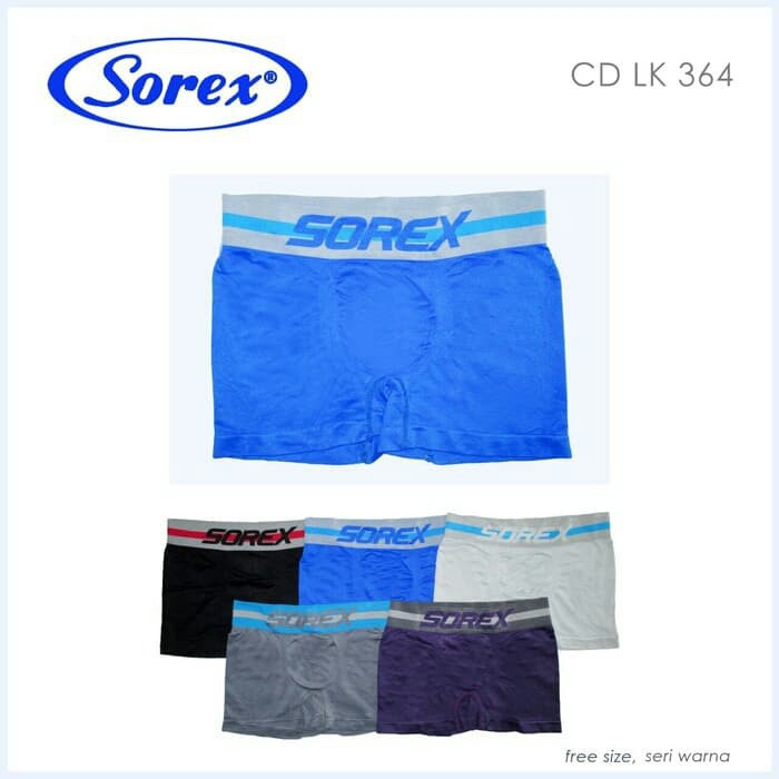 WW Celana Dalam Pria Sorex 364 Asli Original Boxer Sporty
