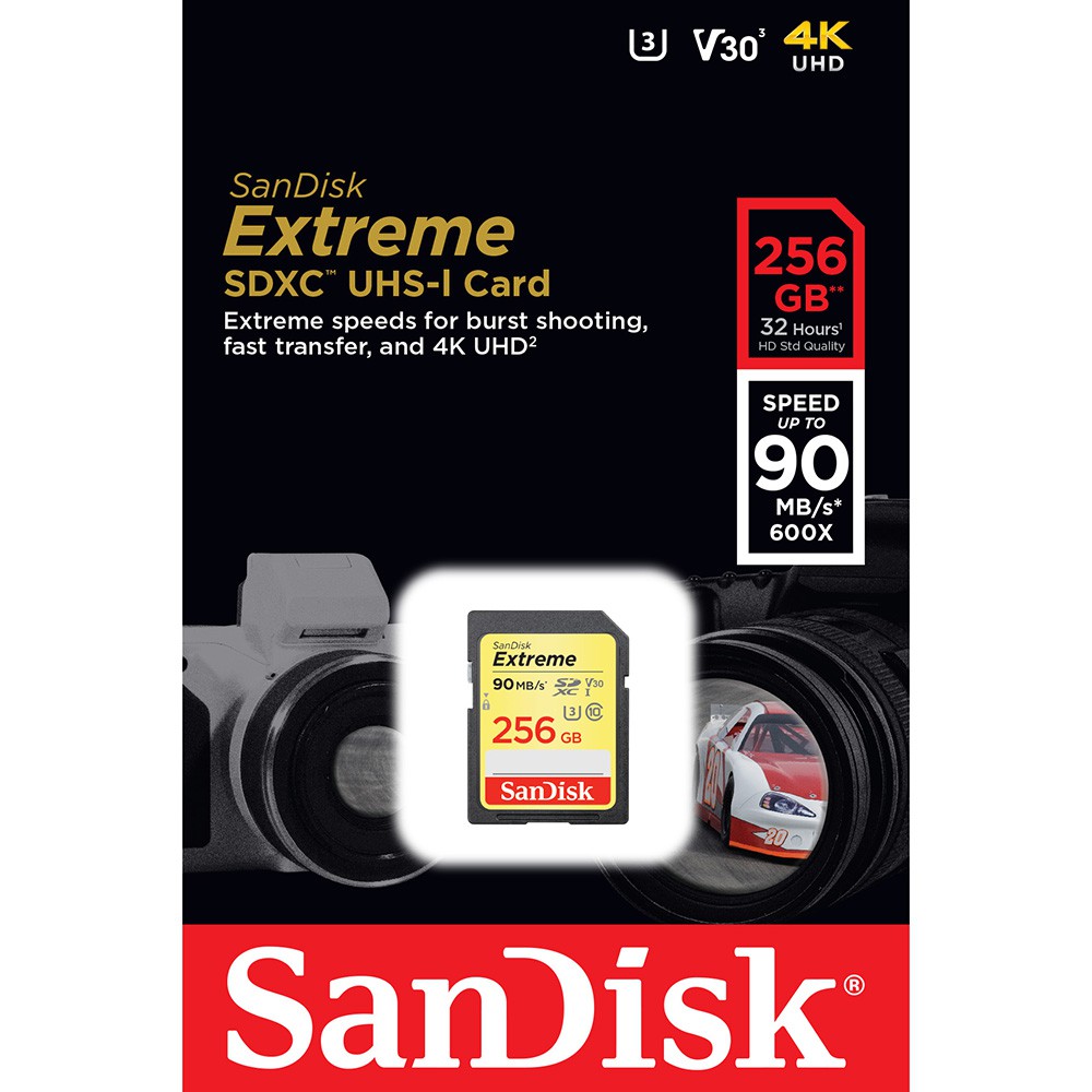 Sandisk SDXC Extreme 256Gb 90MB/s