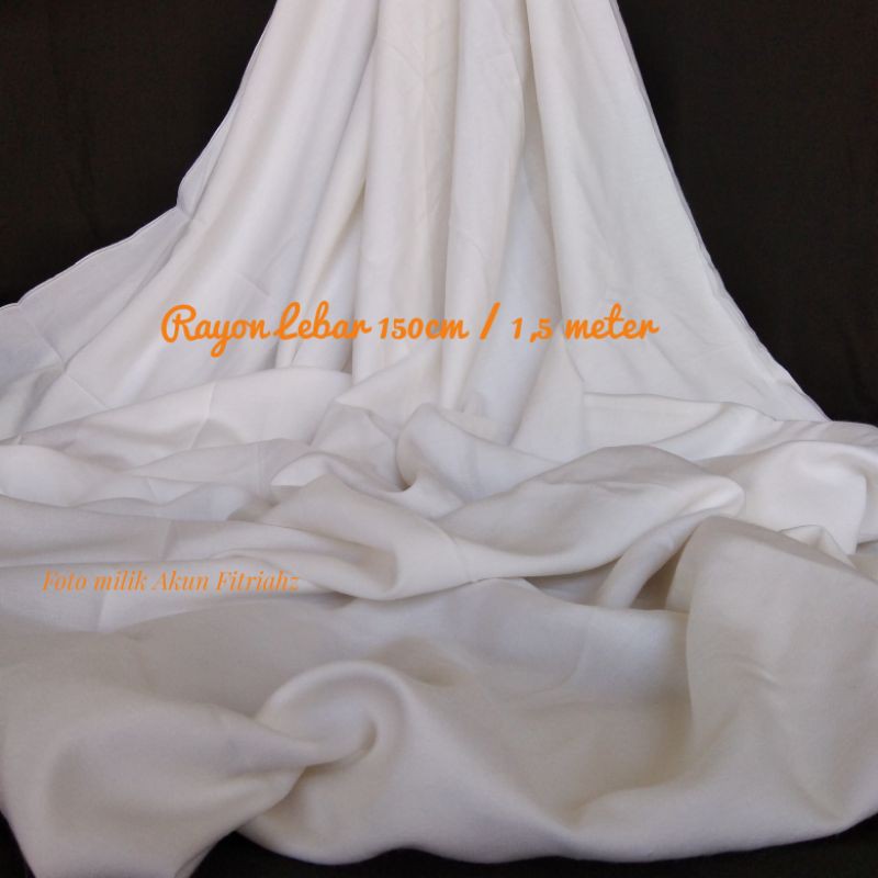 Kain Rayon Lebar 150cm Bahan katun Tebal Lebar 1,5 meter