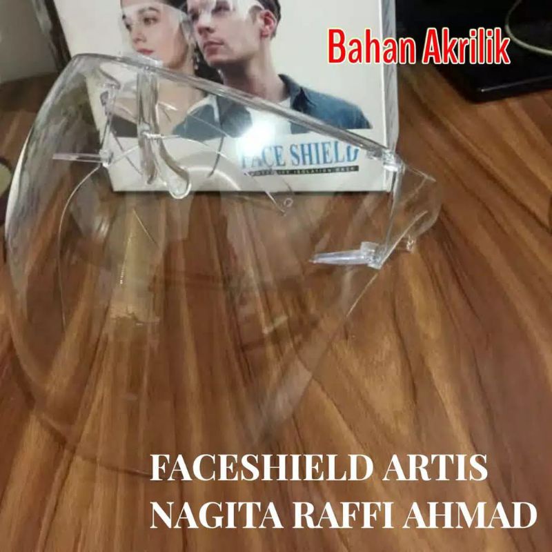 FACESHIELD AKRILIK FULL FACE MODEL BARU FACE SHIELD NAGITA