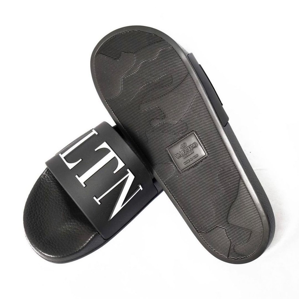 Vlentino VLTN Slides Black/White 100% Authentic