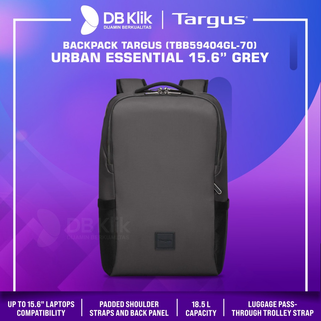 Backpack TARGUS TBB59404GL URBAN ESSENTIAL 15.6&quot; Grey - TBB59404GL-70