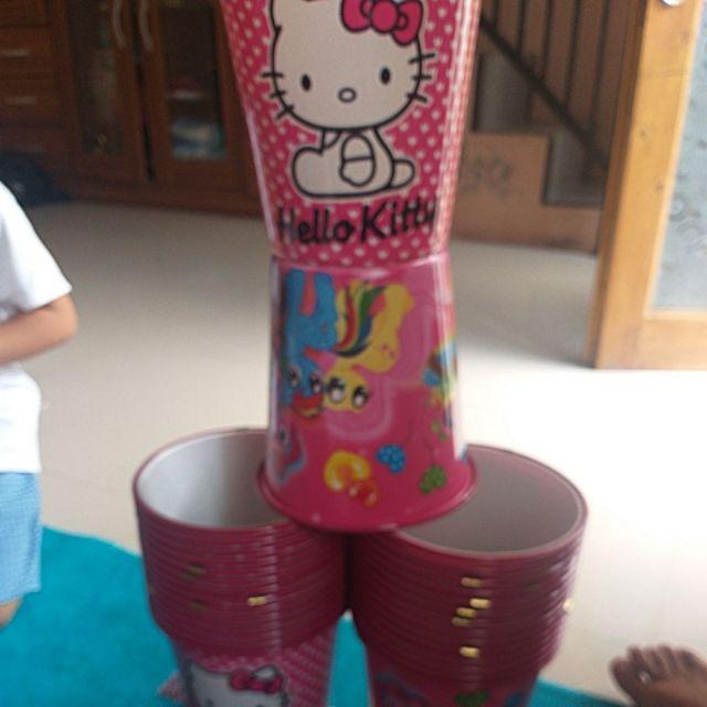 Tong Sampah Karakter Kartu  / Souvenir Ulang Tahun /  Frozen / Tsumtsum / Pony /mickey / Hello Kitty