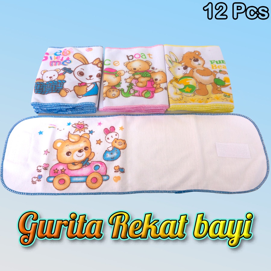 12Pcs Gurita bayi rekat Gurita perekat bayi (1lusin) - Putih