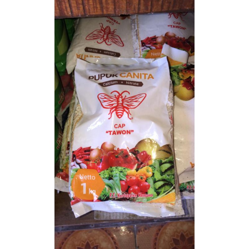 Pupuk Canita Kalsium Nitrat Cap Tawon 1kg