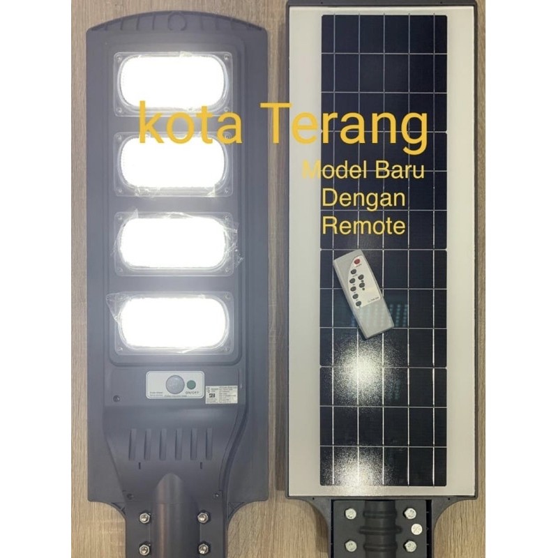 PJU solar Lampu jalan Led 120W 120 Watt all in one Remote