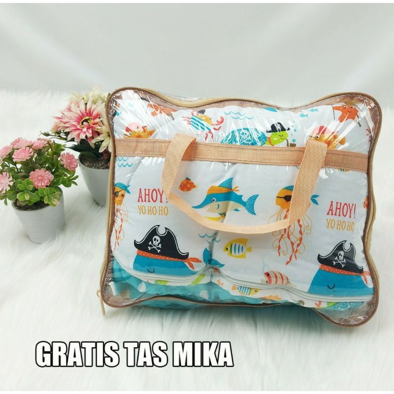 Baby Sleeping Bag + bantal peang + tas mika / Kantong Tidur Bayi / Selimut bayi preimum