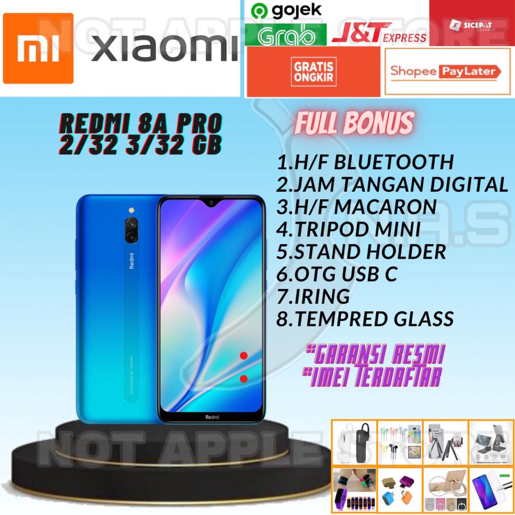 XIAOMI REDMI 8A PRO RAM 2/32GB 3/32GB NEW BARU GARANSI RESMI