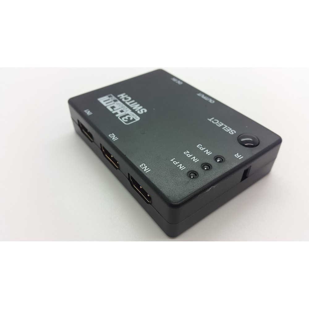 Full HD 1080P 3D HDMI 3X1 Switch with IR Remote Control