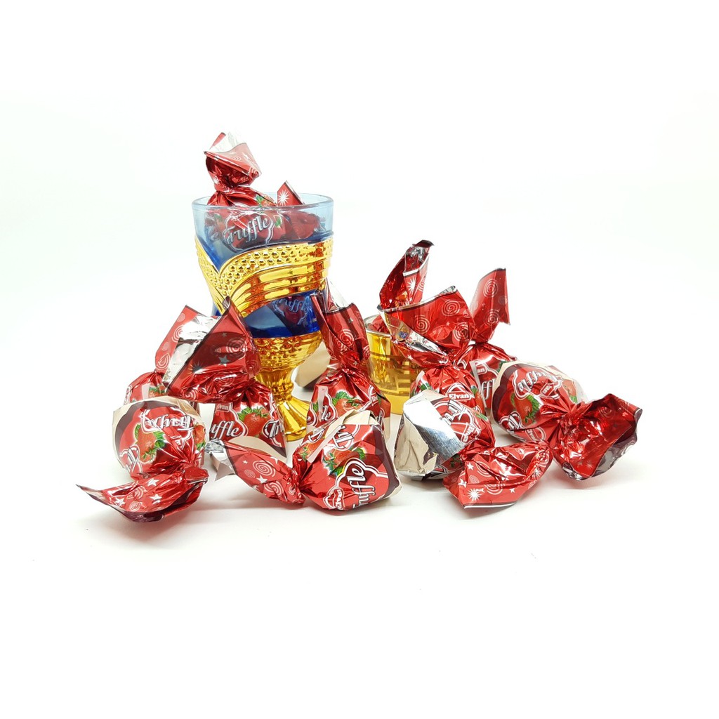 

Coklat Truffle strawberry 250gr / Coklat arab / Coklat Turkey / Coklat Elvan truffle / Coklat