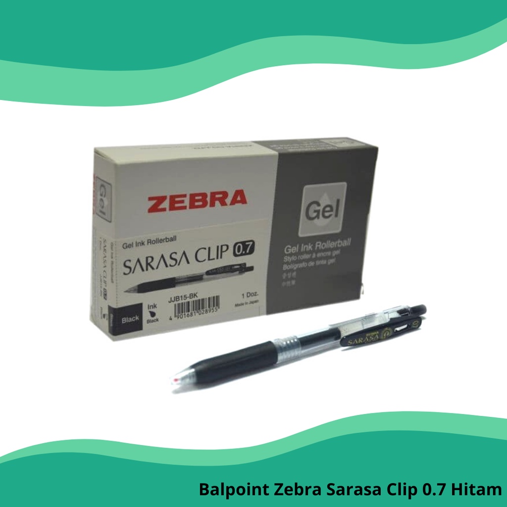 

Pen Zebra Gel SARASA 0.7 mm Hitam (Harga per lusin)