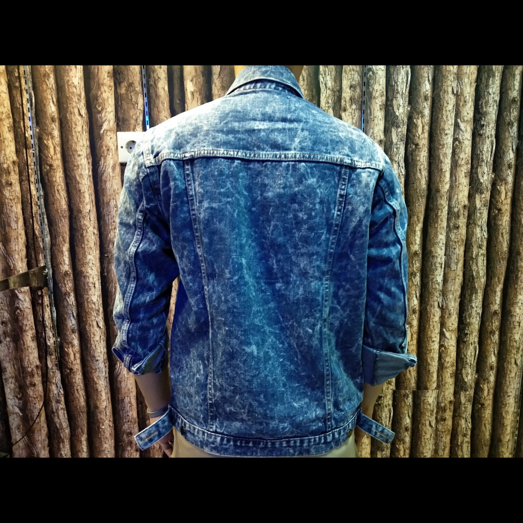 Jaket Jeans Vintage Sandwash Premium Denim