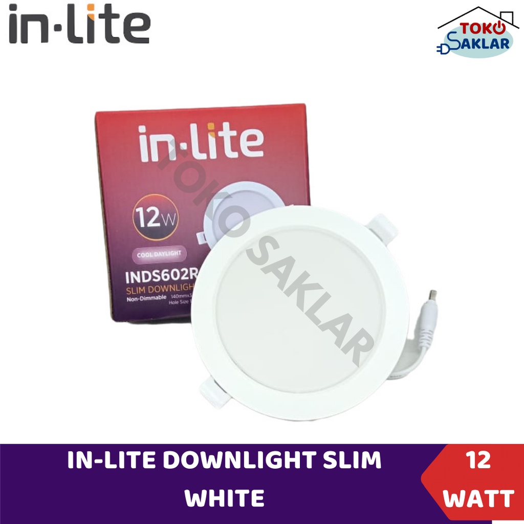 Inlite Lampu LED Panel Slim 12 watt | LED panel inlite INDS602R