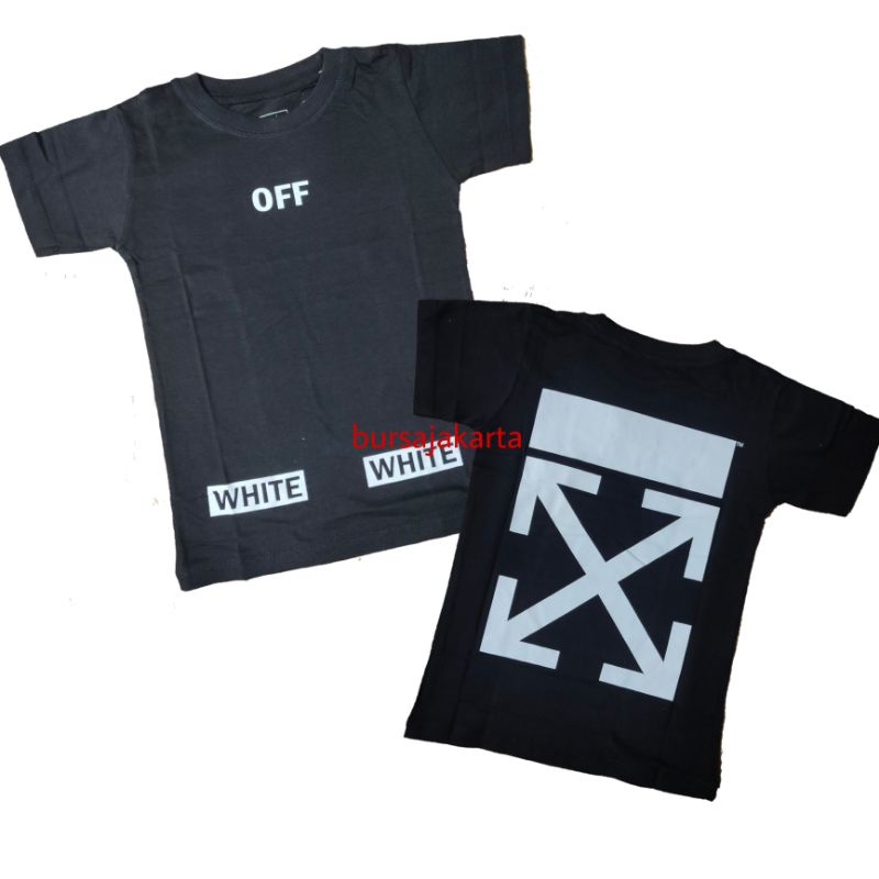 kaos anak sablon off white street style