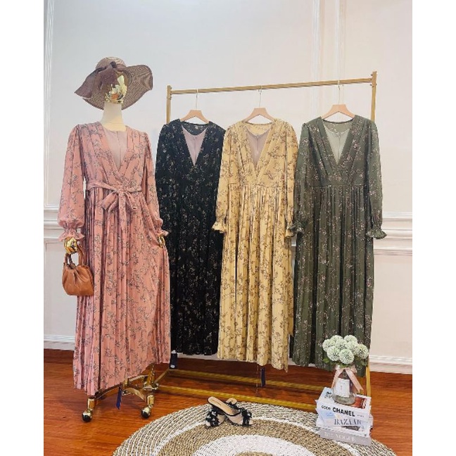 Yuri Dress // Gamis Bunga // Gamis Yuri // Dress vintage // gamis Miyuri // gamis plisket