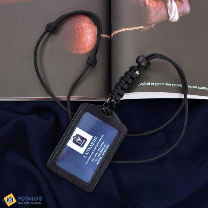 

ONSALE 4160 Lanyard Duo Hook Name Tag ID Card Holder Tali Leher Tempat Kartu