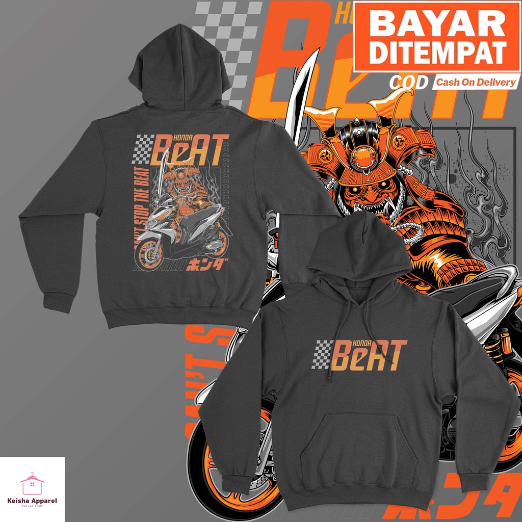 JAKET HOODIE HONDA BEAT SAMURAI JEPANG HOODIE BEAT PRIA WANITA