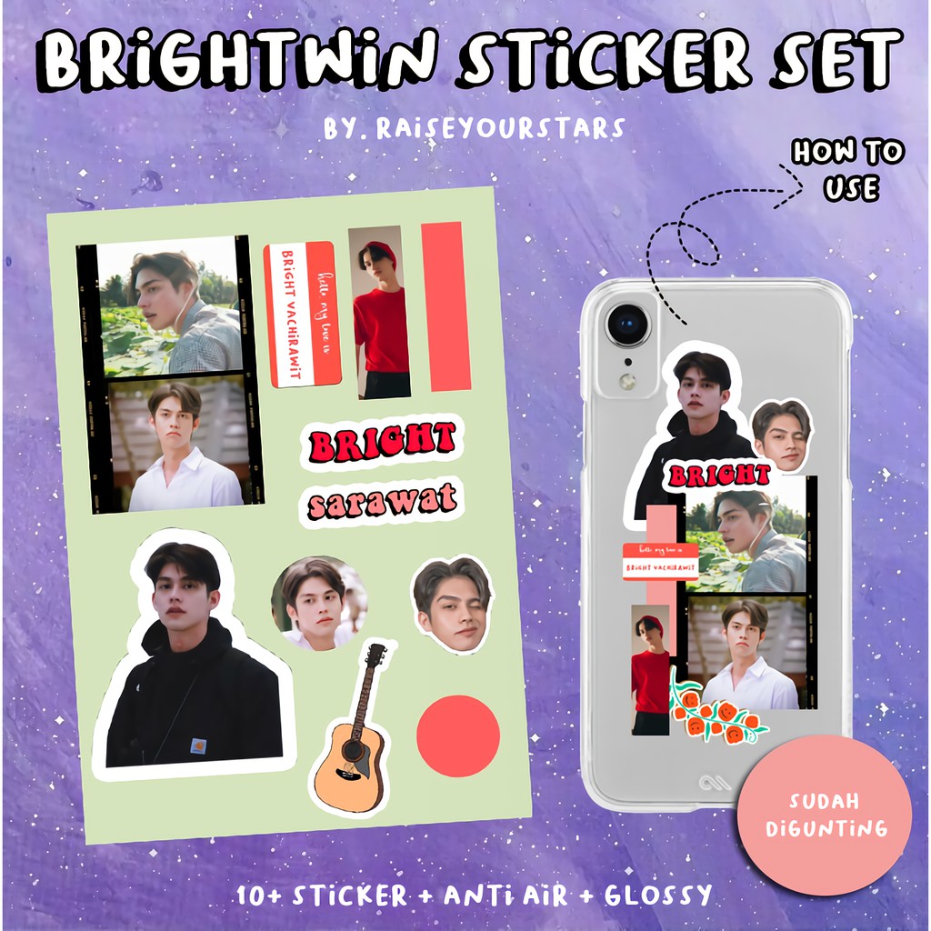

STICKER TUMBLR SET GMM BOYS | THAILAND BOYS | BRIGHTWIN SINGKIT TAYNEW OFFGUN OHMNON PLUEMON