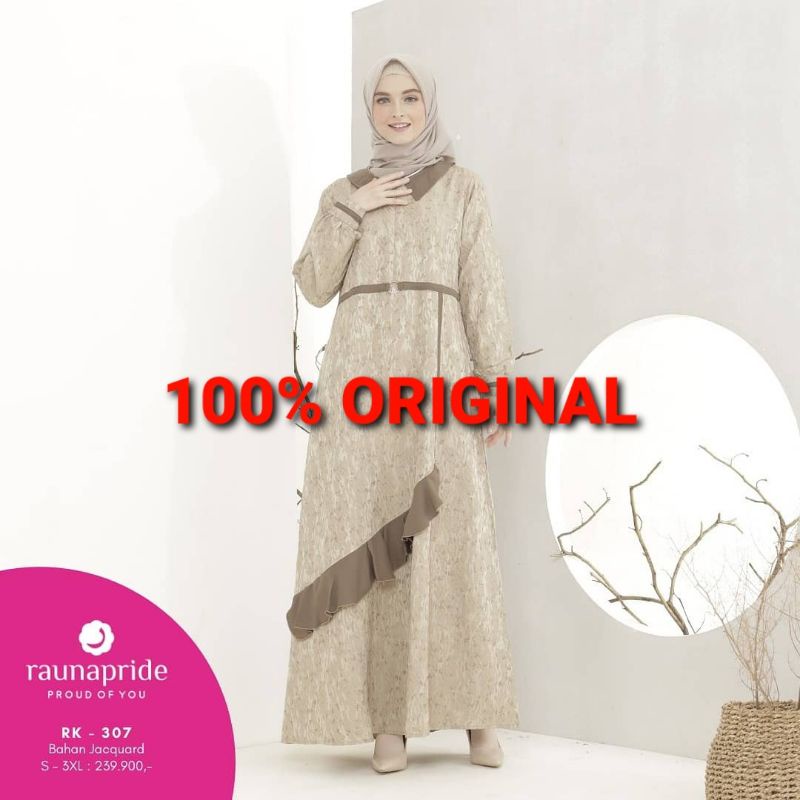 GAMIS RAUNA RK306 RK307 | RAUNA GAMIS JACGUARD | GAMIS PREMIUM HARGA MURMER