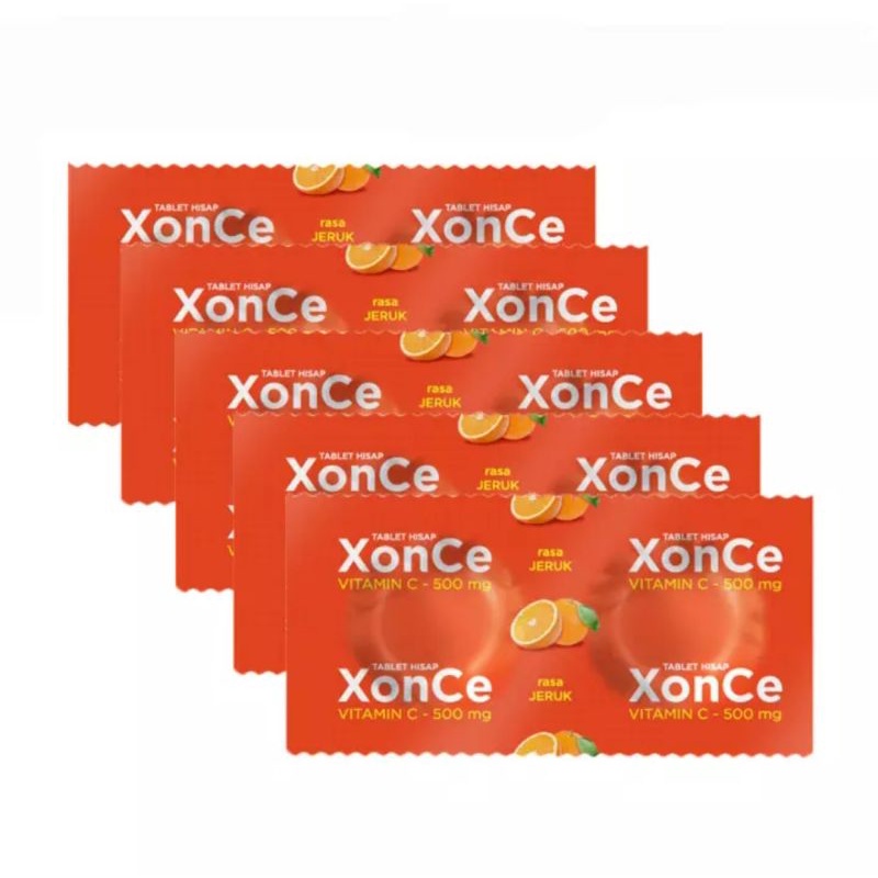 Paket Xonce Tablet hisap vitamin C-500mg x 5pcs