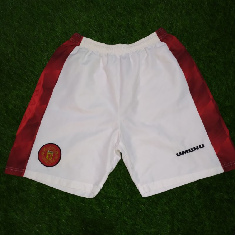 Celana Manchester United Original Jersey Musim 1996/1998 White Short