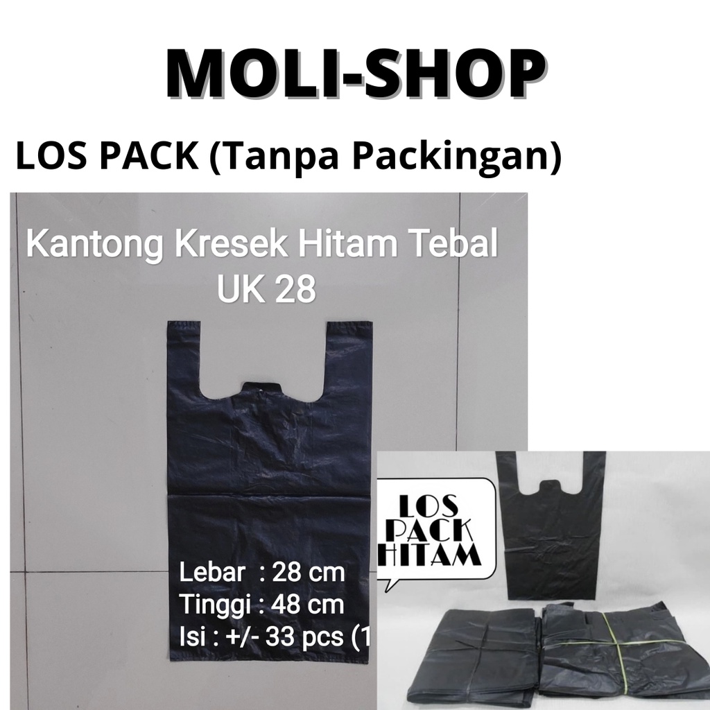 HDPE 17-24-28-35-40 | Kantong kresek hitam tebal, plastik hitam Tebal