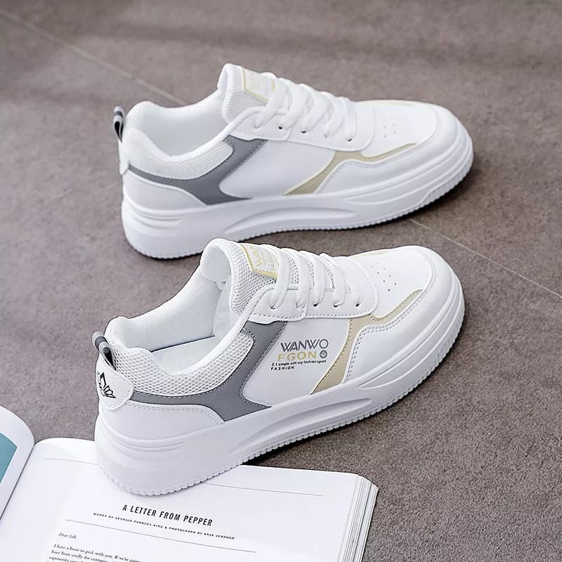 RK Collection - Sepatu Sneakers Wanita Korea Wanwo FGon New-6