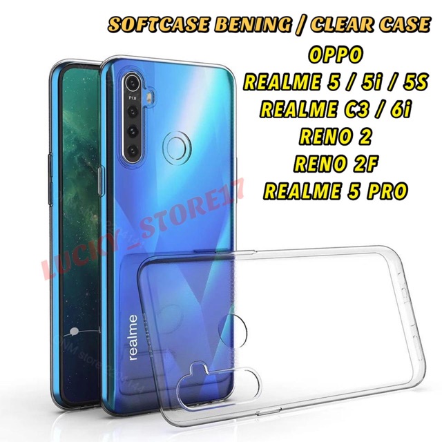 Soft Case TPU Bening    Transparan Shockproof OPPO REALME 5